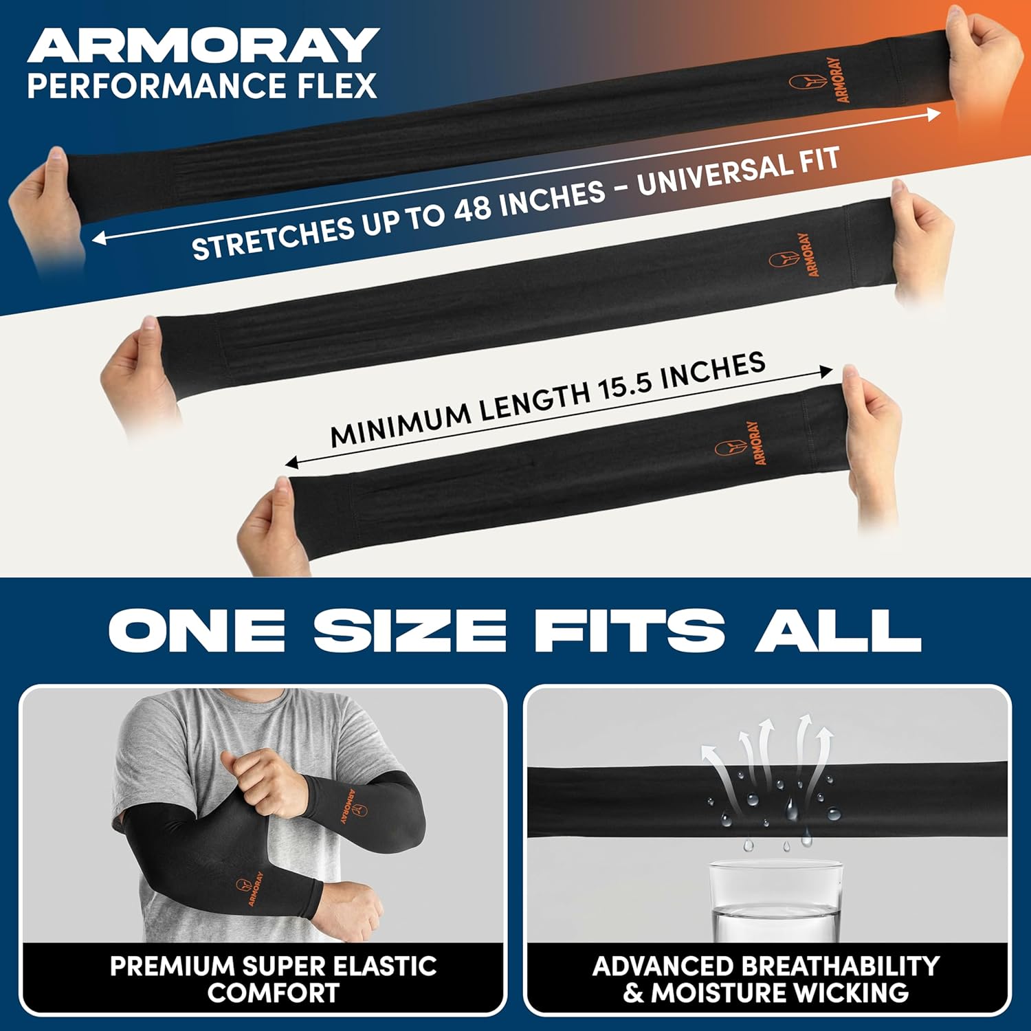 ARMORAY Arm Sleeves for Men - Tattoo Cover Up Sleeves - Arm Sleeves for Women - Sleeves to Cover Arms for Women & Men - Image 4
