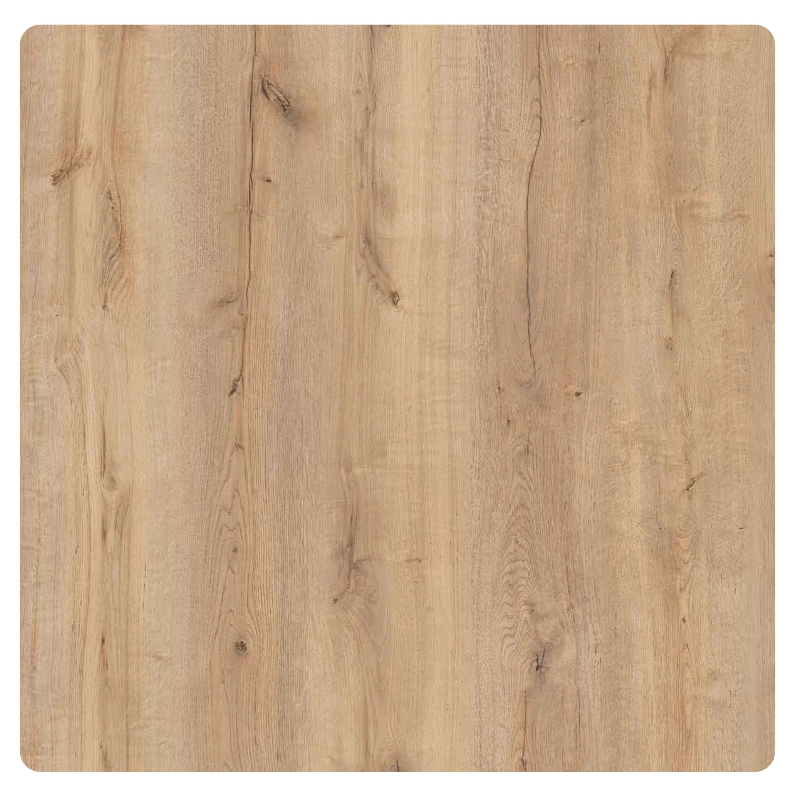 Oviala Plateau de Table stratifié 60x60 cm chêne Brut