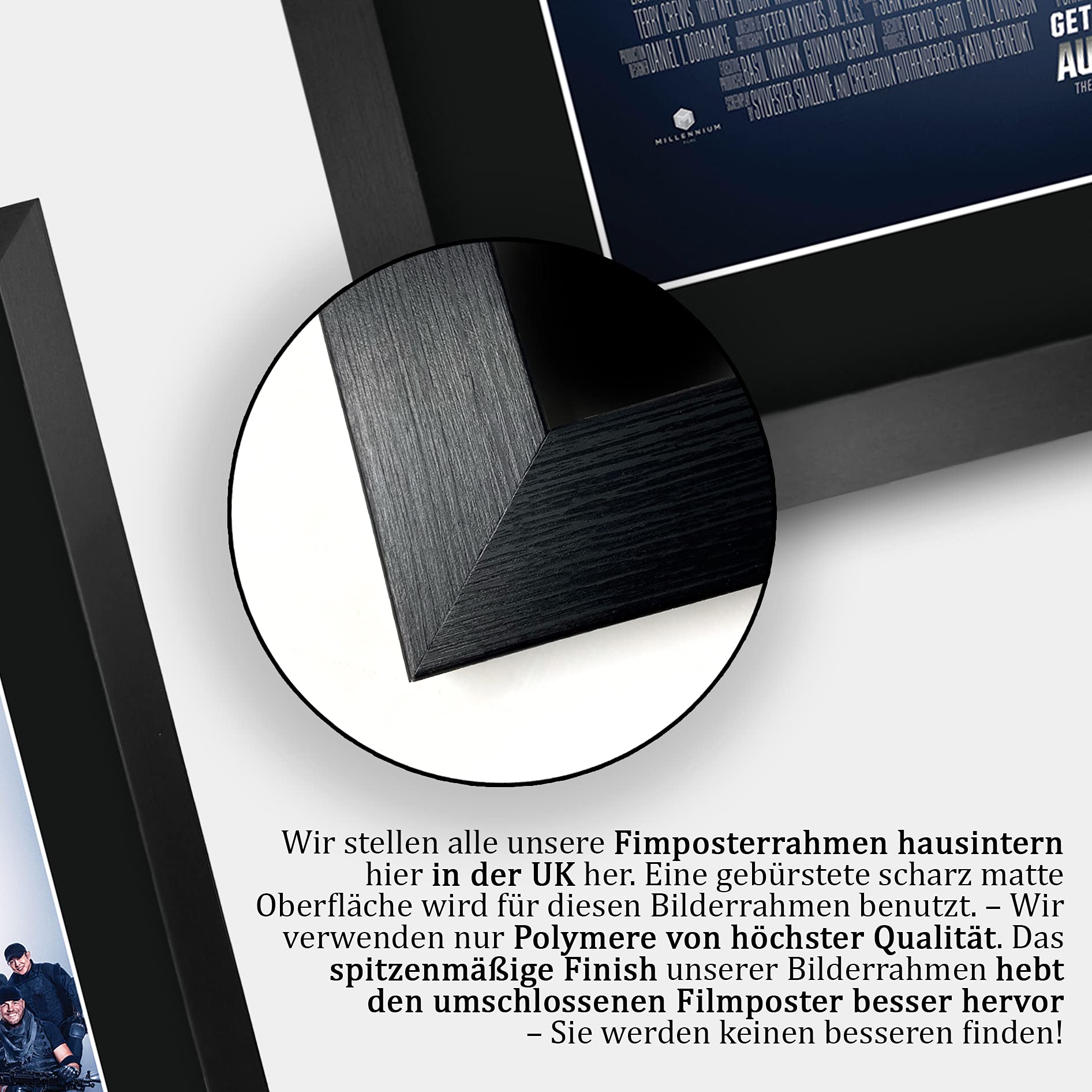 HWC Trading FR A3 The Expendables 3 Sylvester Stallone Gifts gedrucktes Poster, signiertes Autogramm, Bild für Film-Andenken, gerahmt, A3