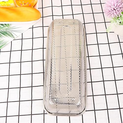 Miniatura 6 de Stainless Steel Kitchen Drain Basket Silver S Multi-purpose Fruit Vegetable Holder and Rice Sieve Over-sink Storage and Draining Basket for Home
