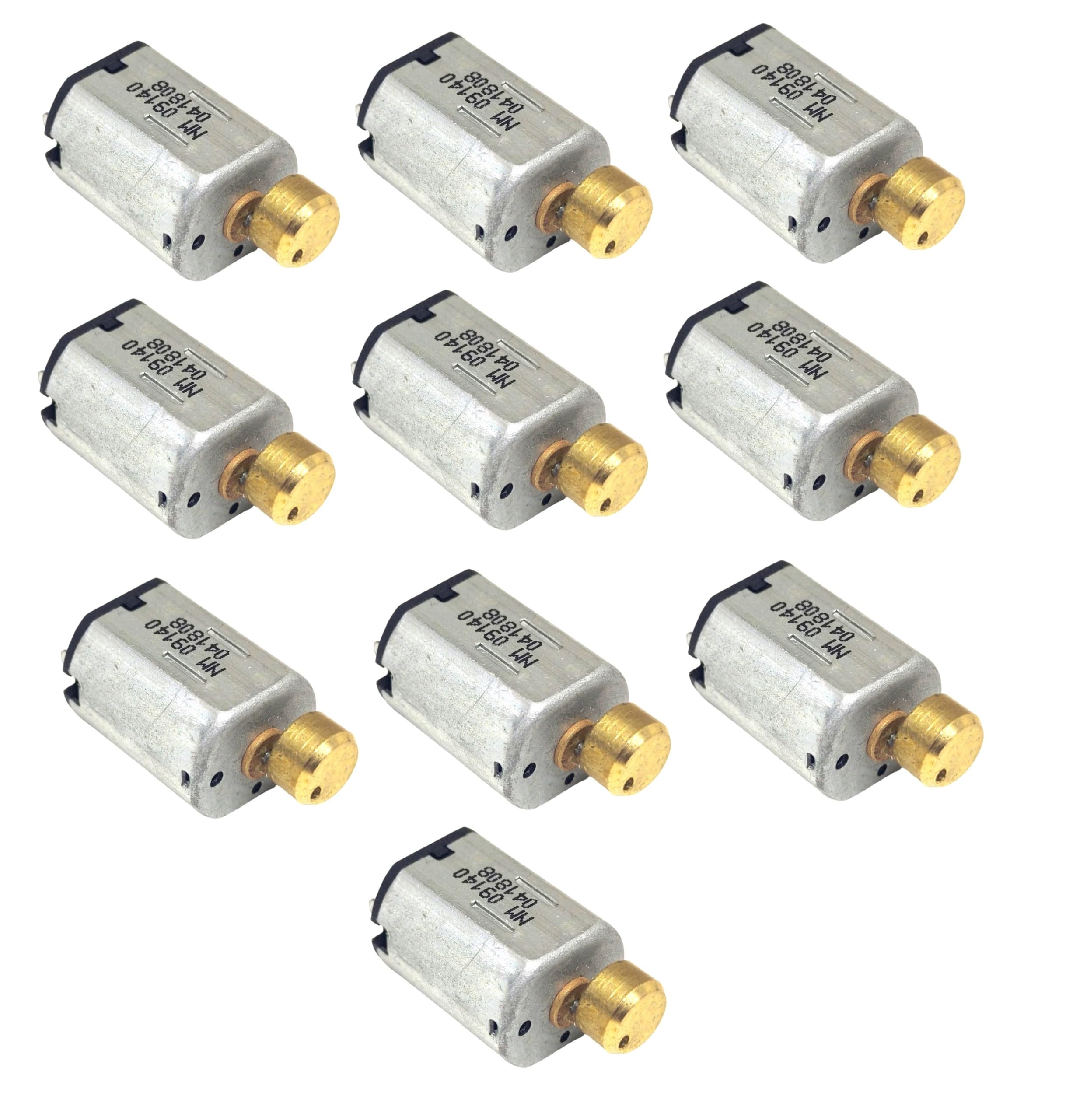INVENTO 10Pcs (Pack of 10) 3V - 6V Vibration DC motor N20 mini micro DC Toy Hobby Motor 10x12x15mm 10000 rpm for Toys DIY Projects-image-40