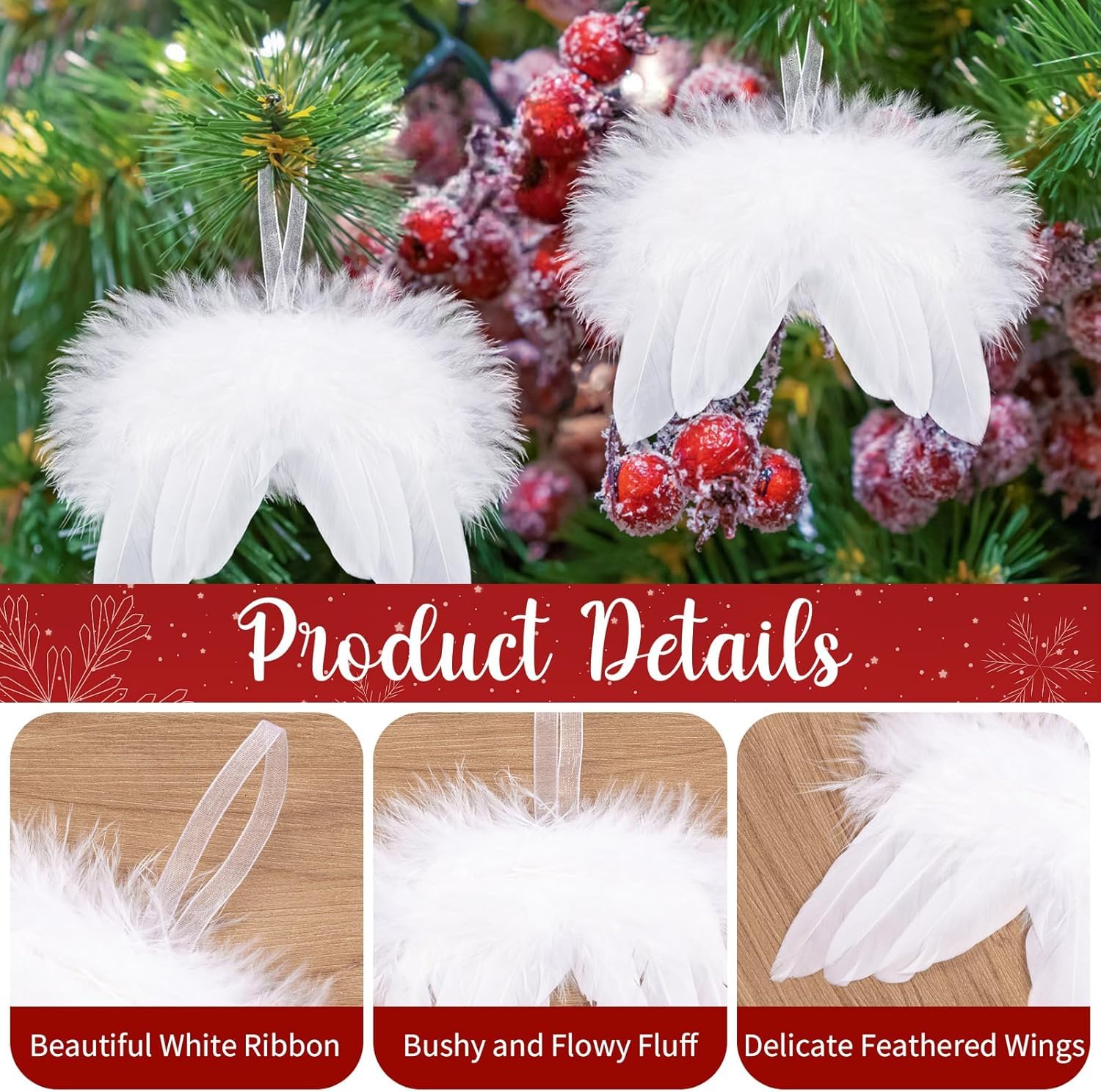 600 Piume Decorative Naturali Rosse MWOOT - 8-12cm Per Artigianato E Costumi - Foto 7