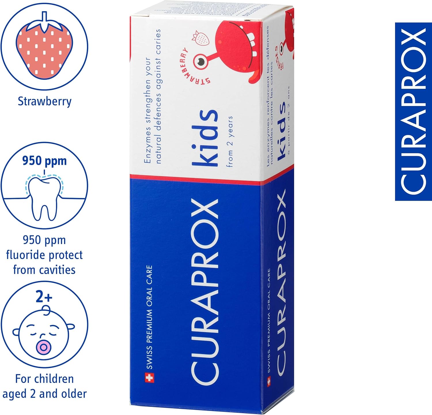 Curaprox Children’s Toothpaste CS Kids Strawberry, 60ml Strawberry