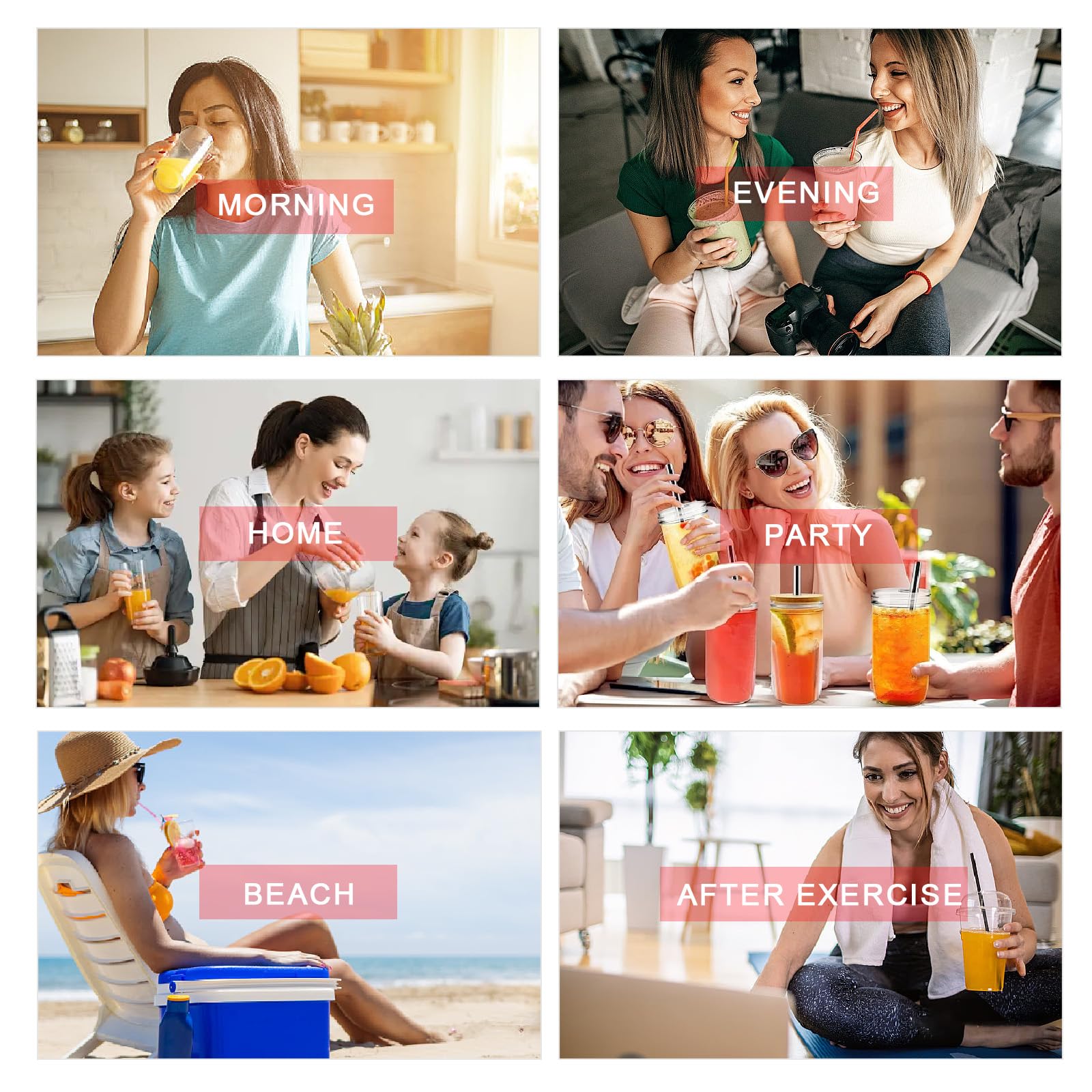 Slushie-Maschine 2,381.4 g, Slushy Maschine für Zuhause, Gefrorene Getränkemaschine mit One-Touchscreen, 6 Programme, Auto Clean, Spülmaschinenfeste Teile