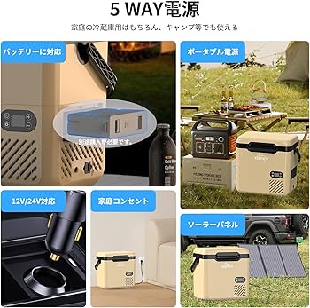 Amazon.co.jp: KEEPJOY 車載冷蔵庫 ポータブル冷蔵庫 18L 急速冷蔵冷凍
