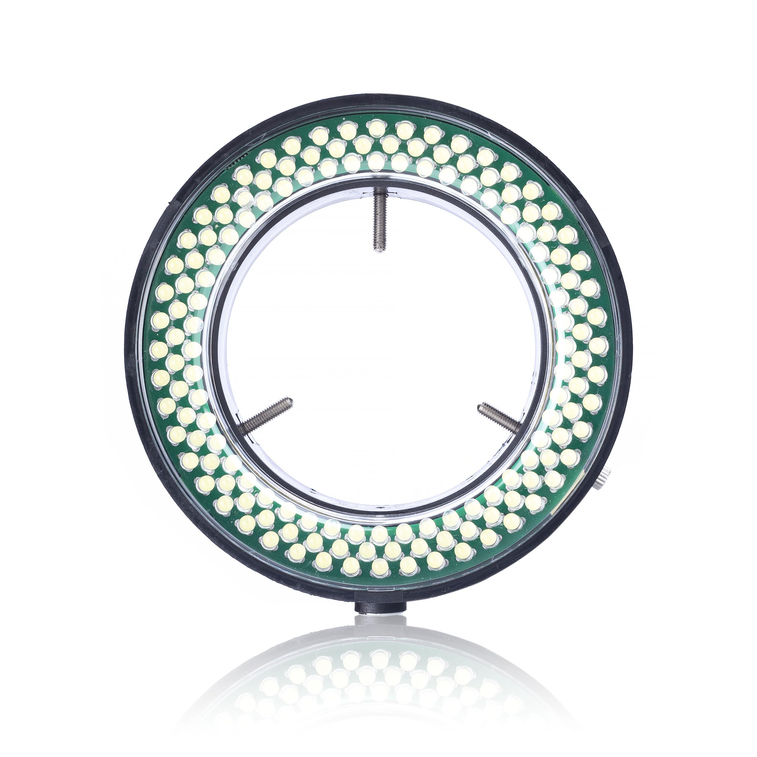 Rosfix Illuminatore Regolabile per Microscopio 144 LED – Luce Fredda Dimmerabile, Anello Ø60–95 mm, Alimentatore Integrato | Accessorio per Microscopi Ottici e Digitali