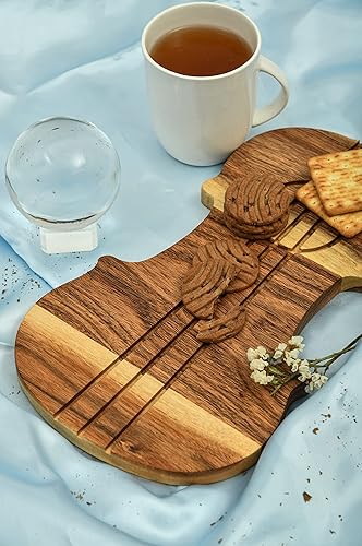 Miniatura 2 de Treen Art Tabla de cortar de madera para decoración de cocina, 13 pulgadas de largo x 7 pulgadas de ancho, tablas de cortar y charcutería de madera