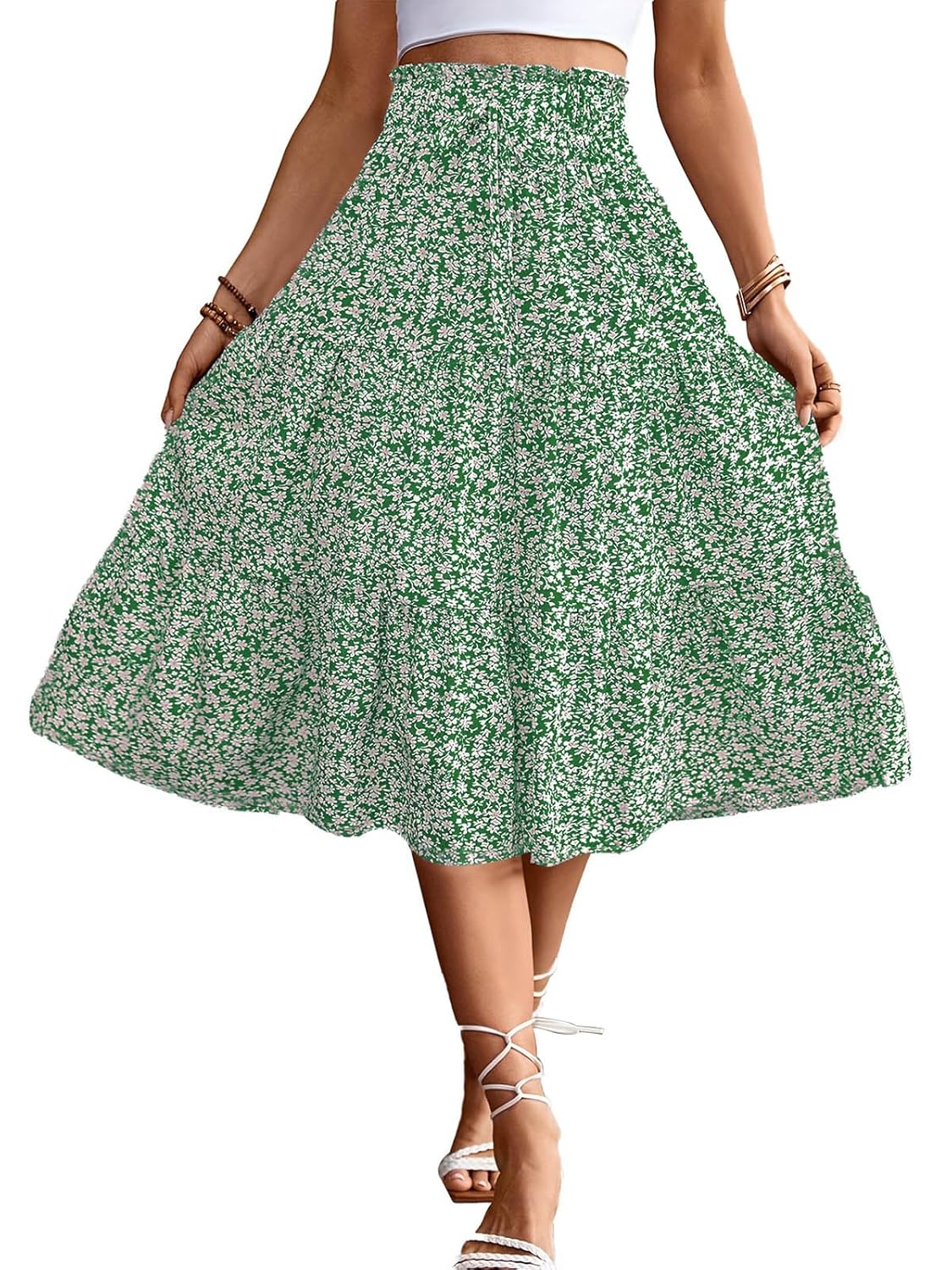 Saia midi feminina cintura alta elástica casual verão na moda gravata frontal rodada babados floral saia evasê DJ626 em promoção! Veja a oferta e mais achadinhos de Saias 3 Hoje é o melhor dia para comprar Saia midi feminina cintura alta elástica casual verão na moda gravata frontal rodada babados floral saia evasê DJ626 com aquele preço maroto! Promoção! Aproveite a oferta! 3