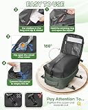 SZLX Vacuum Backpack Travel Bag with Pump, New Ryanair Cabin Size Bag 40x30x20 Backpack Wizz air, Large Travel Backpack Women Men Carry On Casual Daypack Fit 14 Inch Laptop with Shoes Compartment - 6