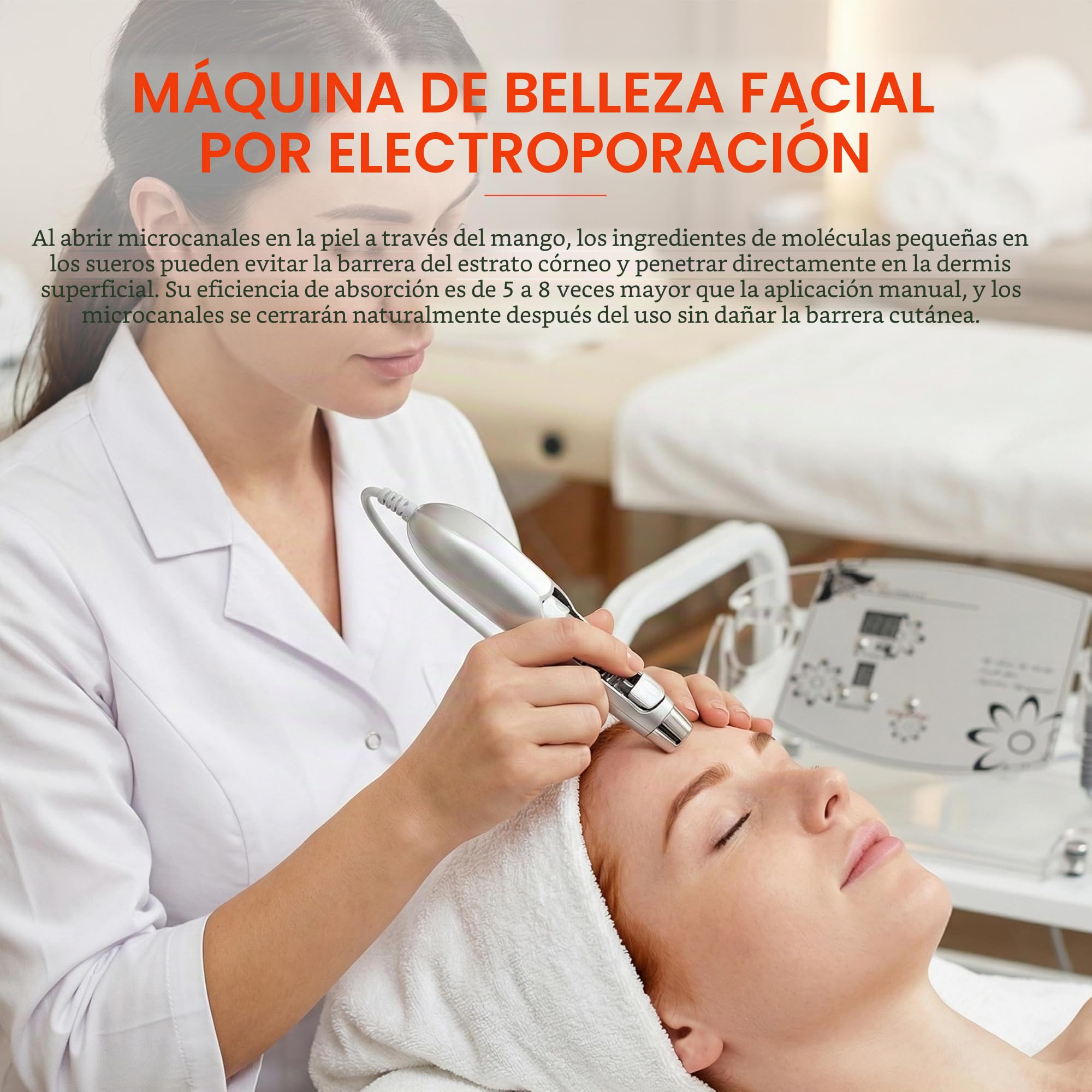 Elitzia ETF49E aguja libre de electroporación Mesoporation ion-importación de equipos de belleza facial blanqueamiento eliminación de arrugas y la hinchazón | Mesoporación, importación de iones, eliminación de arrugas, blanqueamiento e hidratación de la p