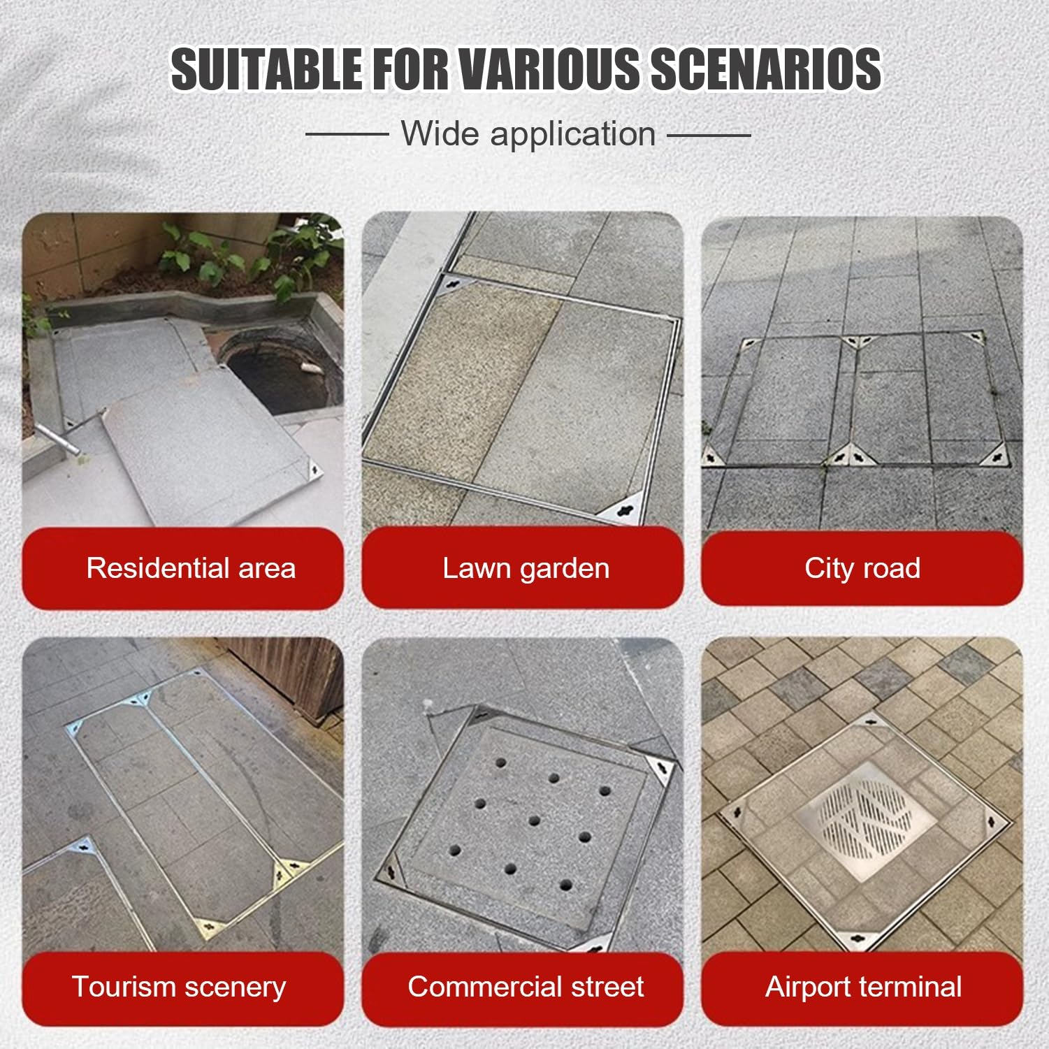 Amazon.com: Recessed Inspection Chamber Cover, Galvanized Manhole