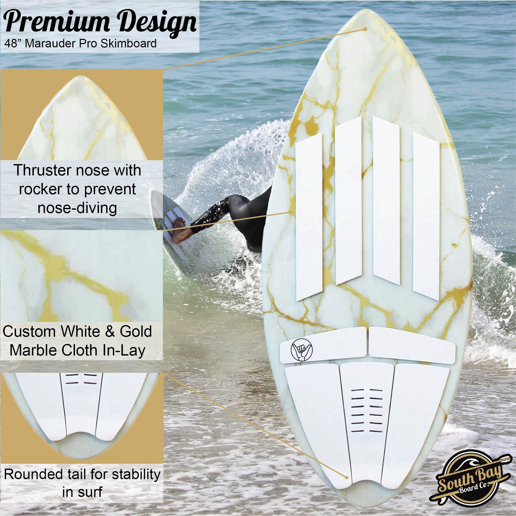  48 ProSeries Skimboard The Marauder Skimboard Series Premium