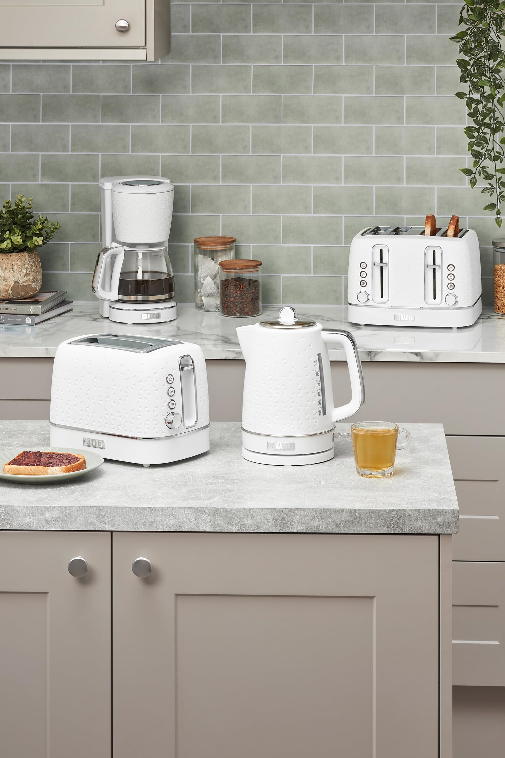 Haden Starbeck Slice Wide Slot Stainless Steel Toaster Bright