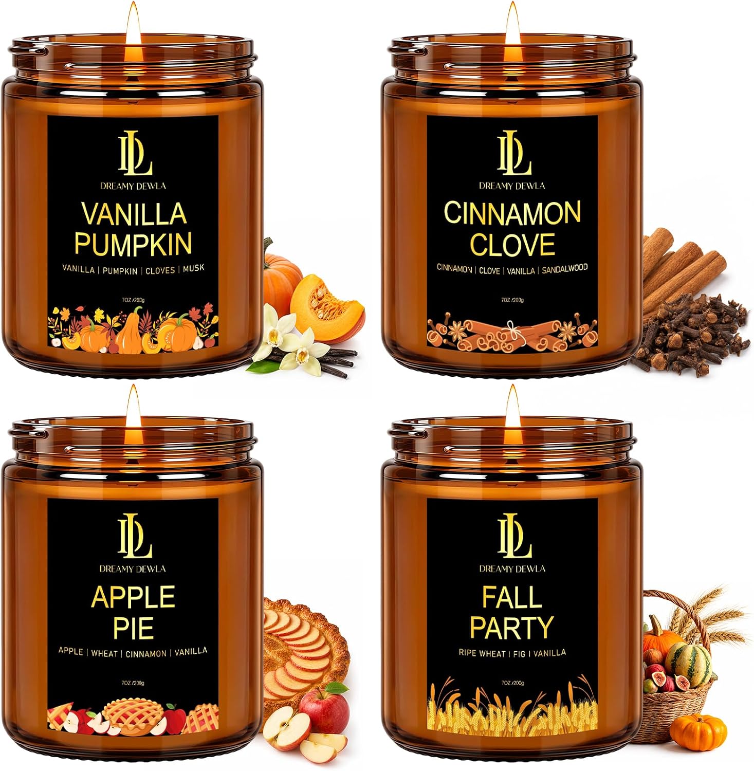 Fall Candles Set