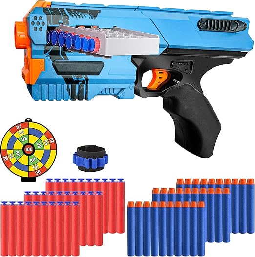 Sonpen Schaumstoff Pistole Kinder - 50 Soft Frisbees Spielzeug