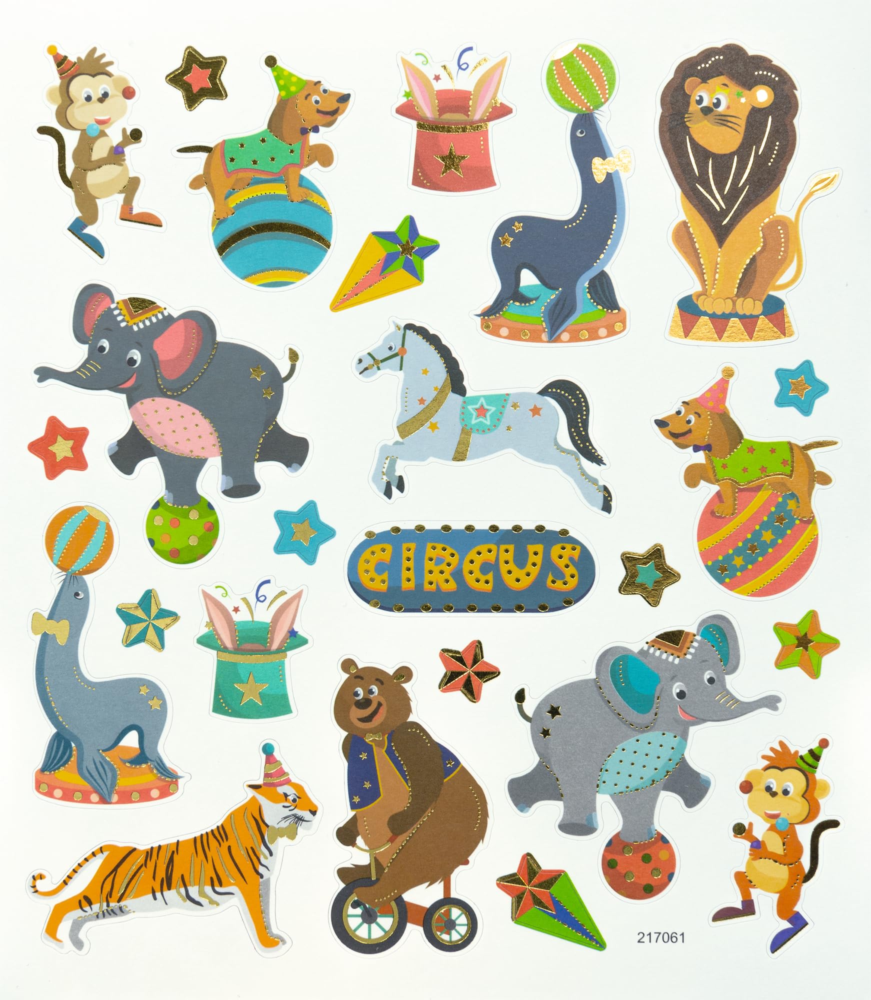 folia Charming Allyear VI 56 Stickers in Different Designs Easy to Peel from the Film, Cardboard, Colourful, One Size, Set of Pieces