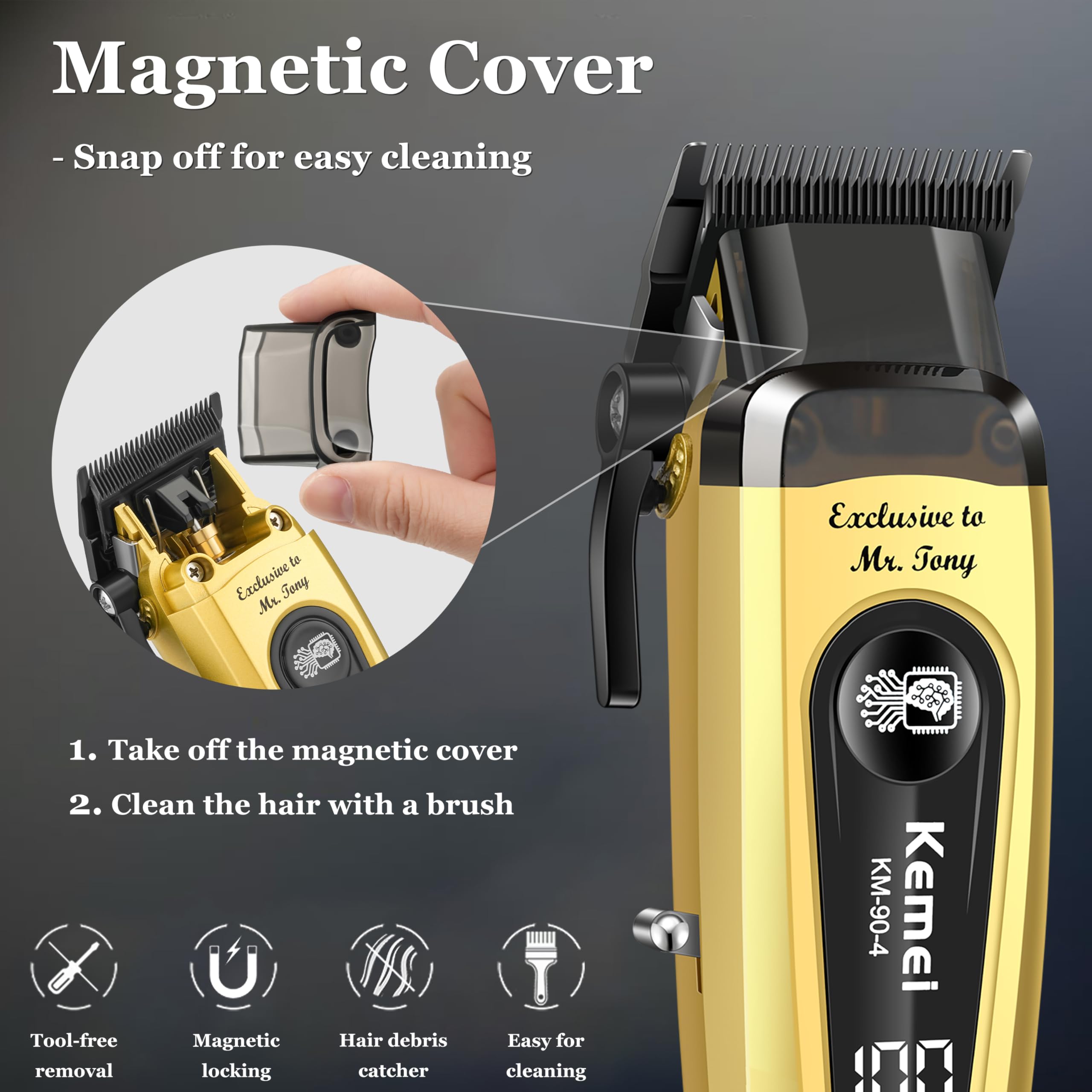 Amazon.com: KEMEI Professional Hair Clippers for Men, Cordless