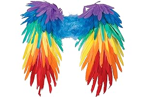 Forum Novelties Womens Rainbow Feather Wings