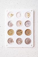 Vista 5 de Kit de Sello de Cera Premium Hoppler con Pistola de Sellado, Barras de Cera, un Sello de Flor, Molde de Silicona de 12 Cavidades, y Adiciones Extras