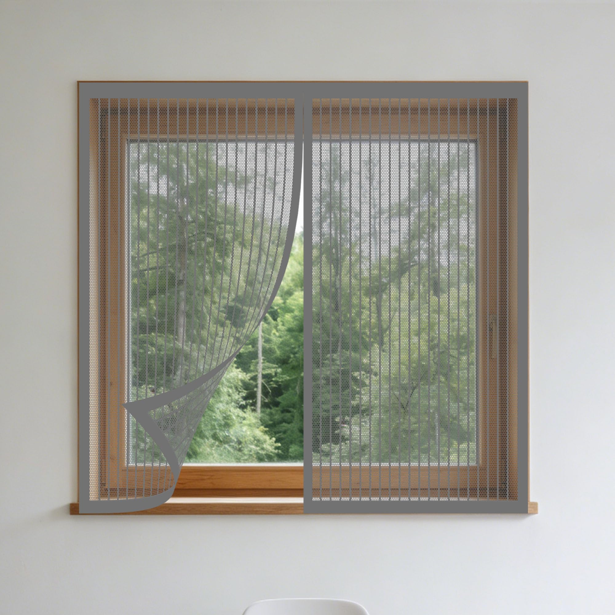 Moustiquaire magnétique 105x110 rideau anti-moustique fenêtre et porte de chambre