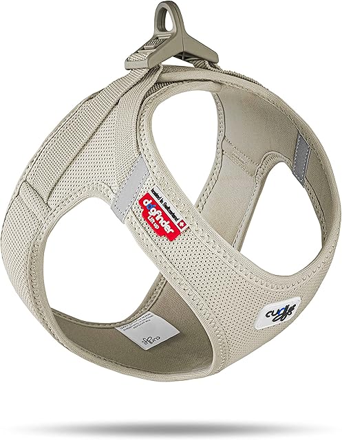 Vest Harness curli Clasp Air-Mesh Light-Tan S