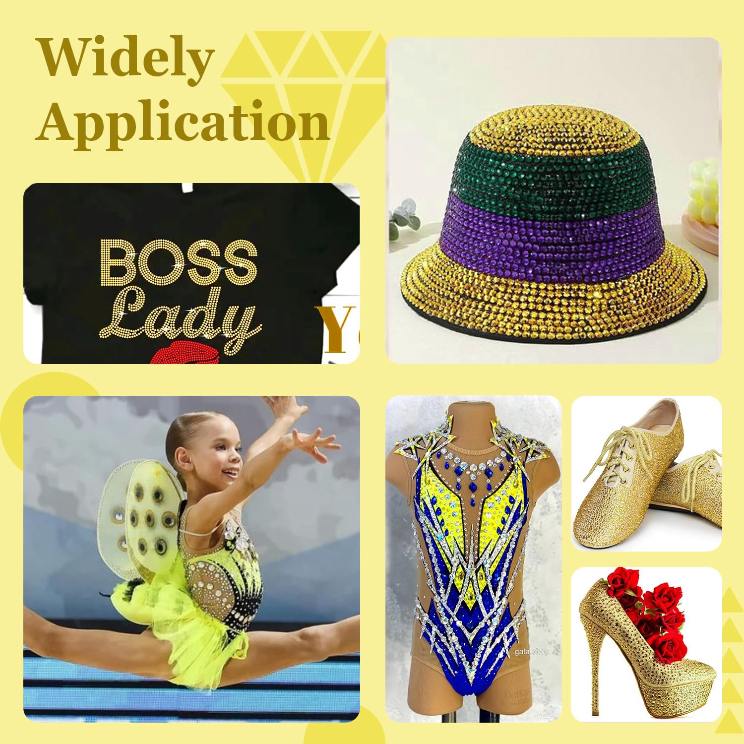 2880 Strass Hotfix Jollin 4.8mm SS20 | Cristalli Viola Per Decorazione Abbigliamento, Artigianato - Foto 12