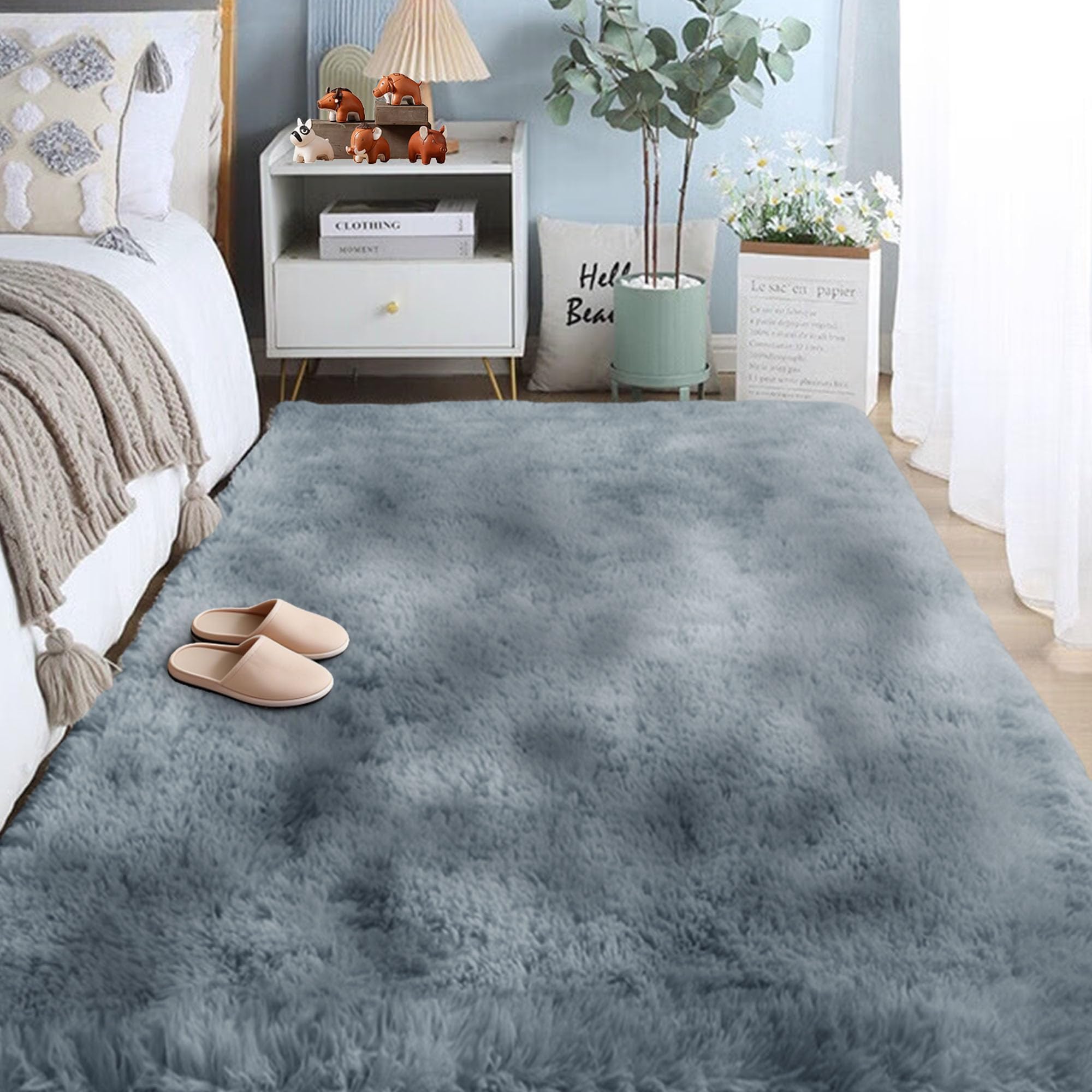 Tapis de salon moquette douce 180x230 pour habiller un grand séjour contemporain