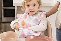 Vista 2 de Tiny Twinkle Baberos a Prueba de Derrames para Bebés para Comer Baberos Impermeables y Limpiables para Niños Pequeños con Bolsillo Recoge Todo