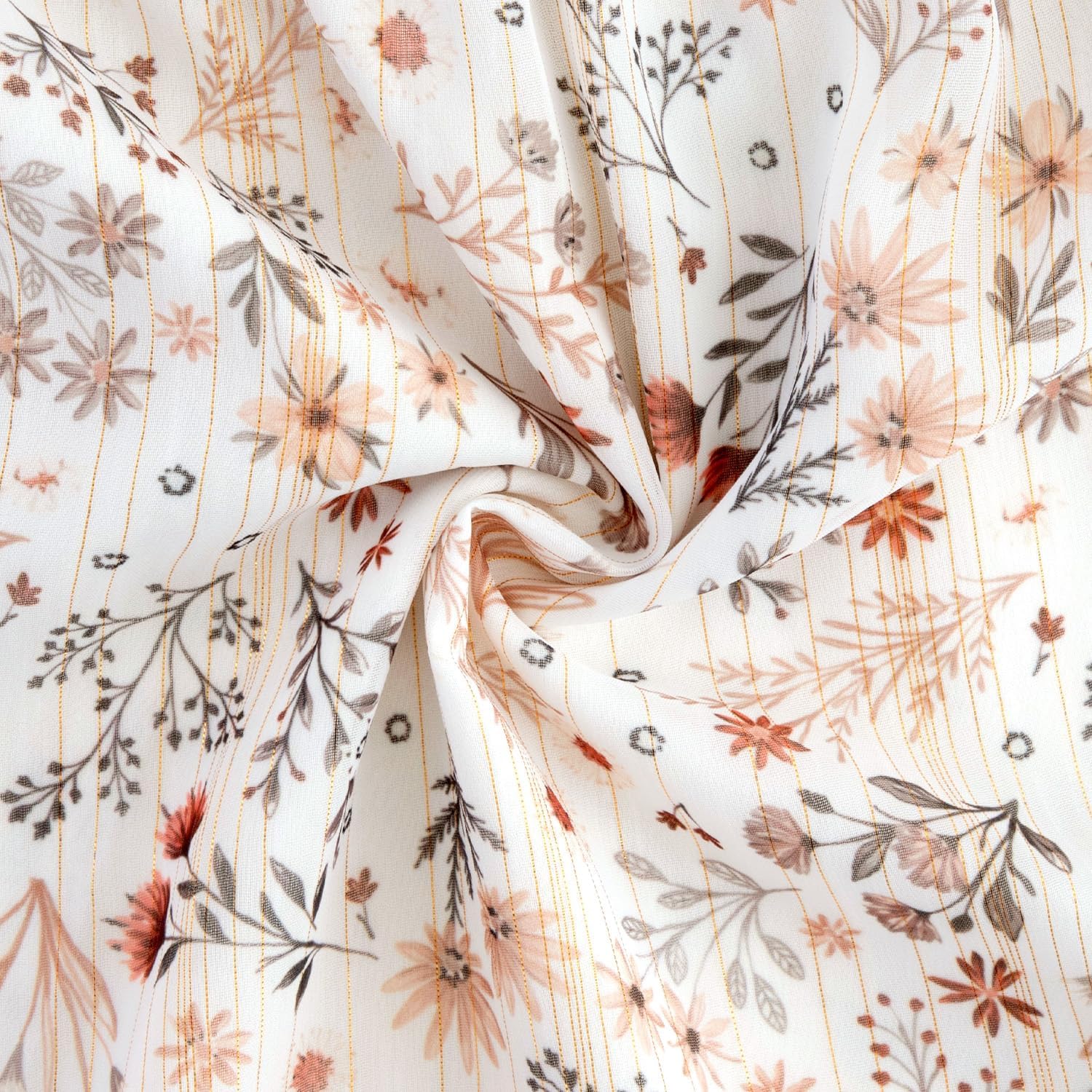 Girls Fall Long Sleeve Dress Floral Ruffle Flower Girl Formal Party Holiday Midi Dresses with Belt 5-14 Years - Image 6