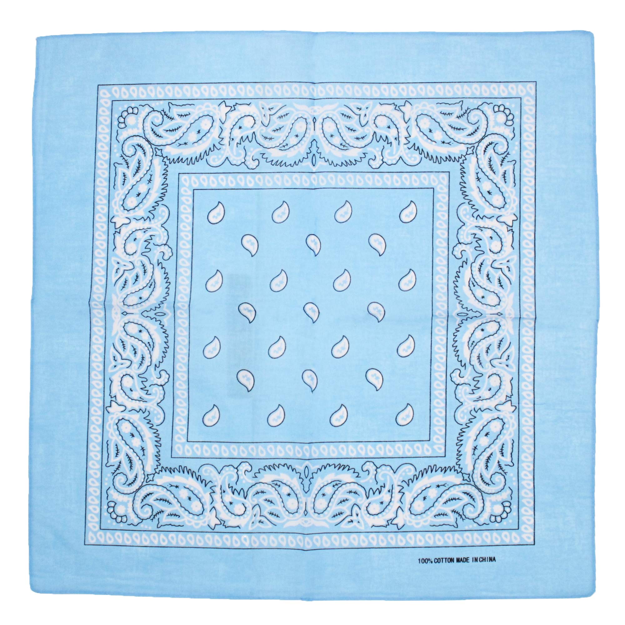 Zac's Alter Ego Retro Vintage Style Cowboy Paisley Bandana/Neckerchief/Durag