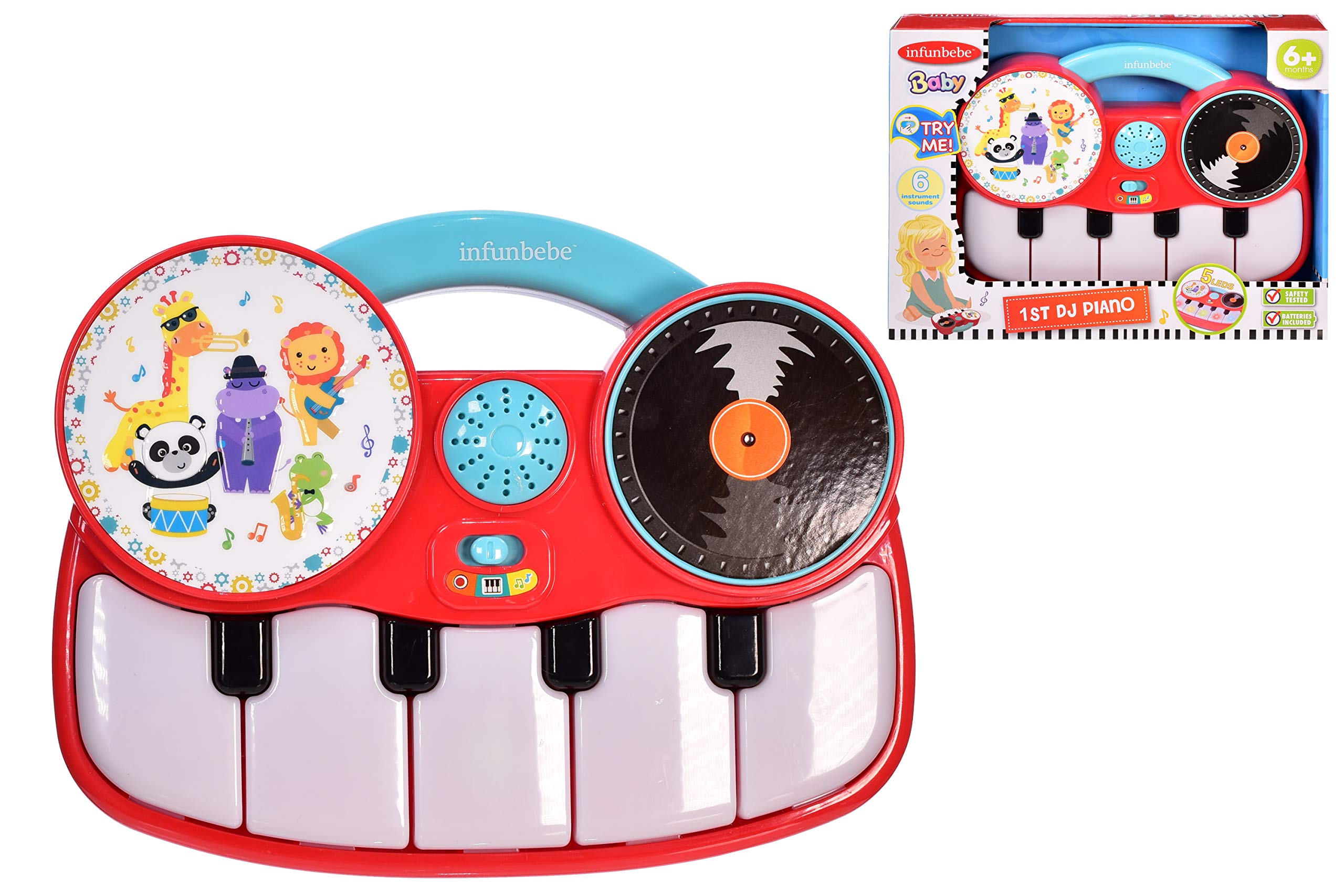 infunbebe My First DJ Baby Keyboard Musical Instrument | Baby Toys | 6 months +
