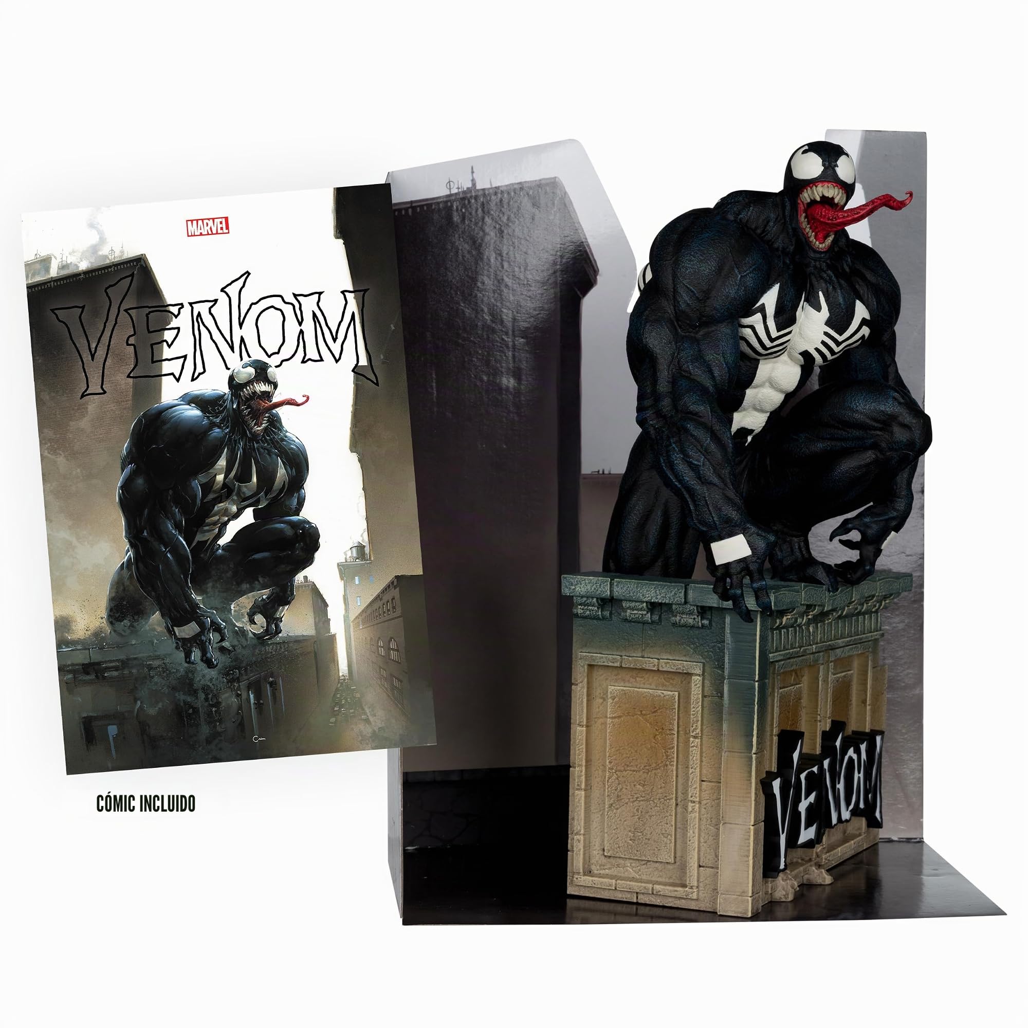 McFarlane Toys - Marvel Venom - Coleccionable a Escala 1:6 con Escena y cómic (Venom #5)
