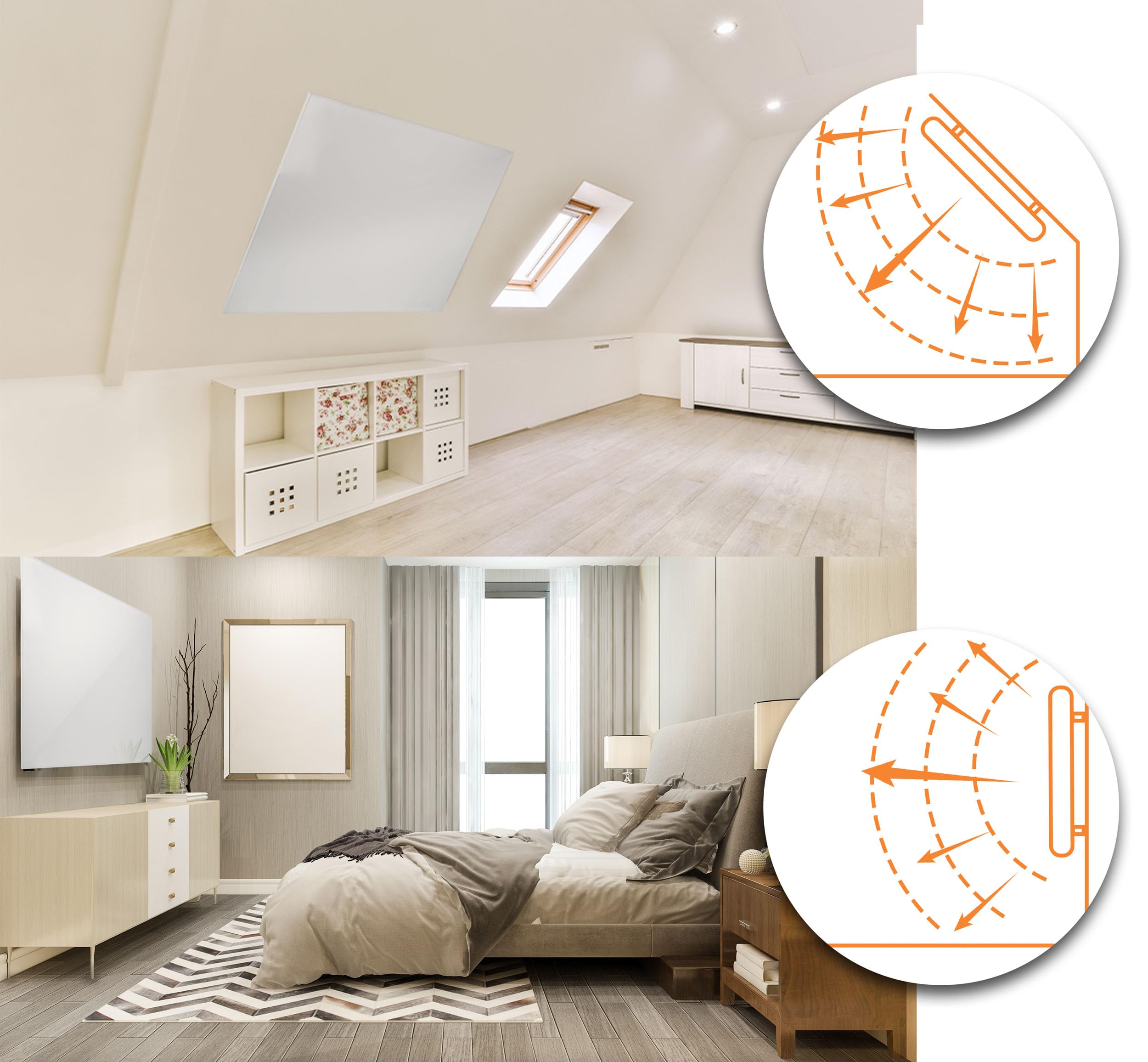 Berdsen Grzejnik na Podczerwień 800W - WiFi Tuya - Panel Grzewczy - Sterowanie Aplikacją - Energooszczędny - Ochrona przed Przegrzaniem - Ogrzewanie Domowe - Biały