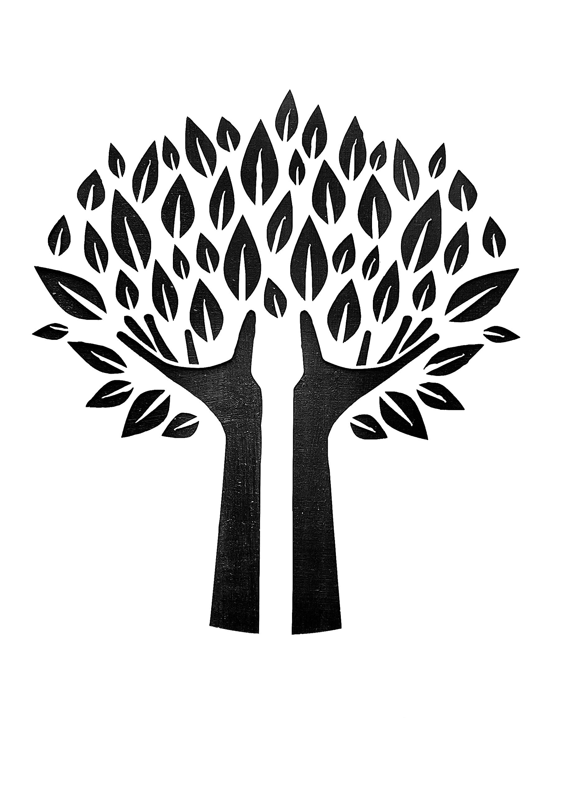 Tree of Life Re-usable Stencil Template A4, Image size - 200mm x 178mm