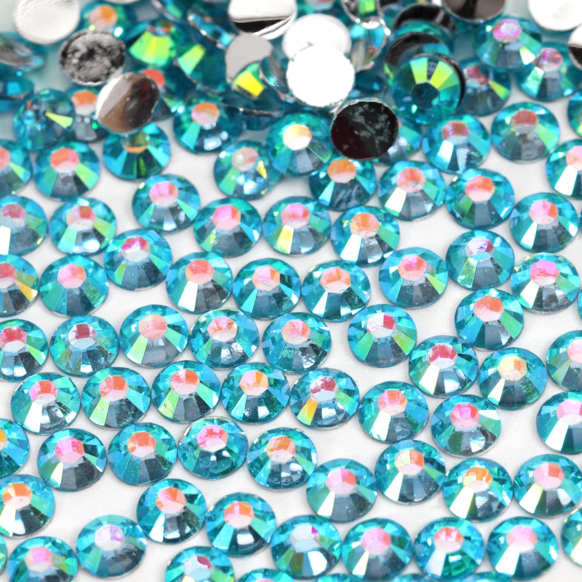 250pcs 6mm Flat Back Non-Stick Rhinestone Crystal Diamantes Nail Art & Craft Scrapbooking Embellishments 90 Available Colours (6mm, AB Clear #A13) — view 74