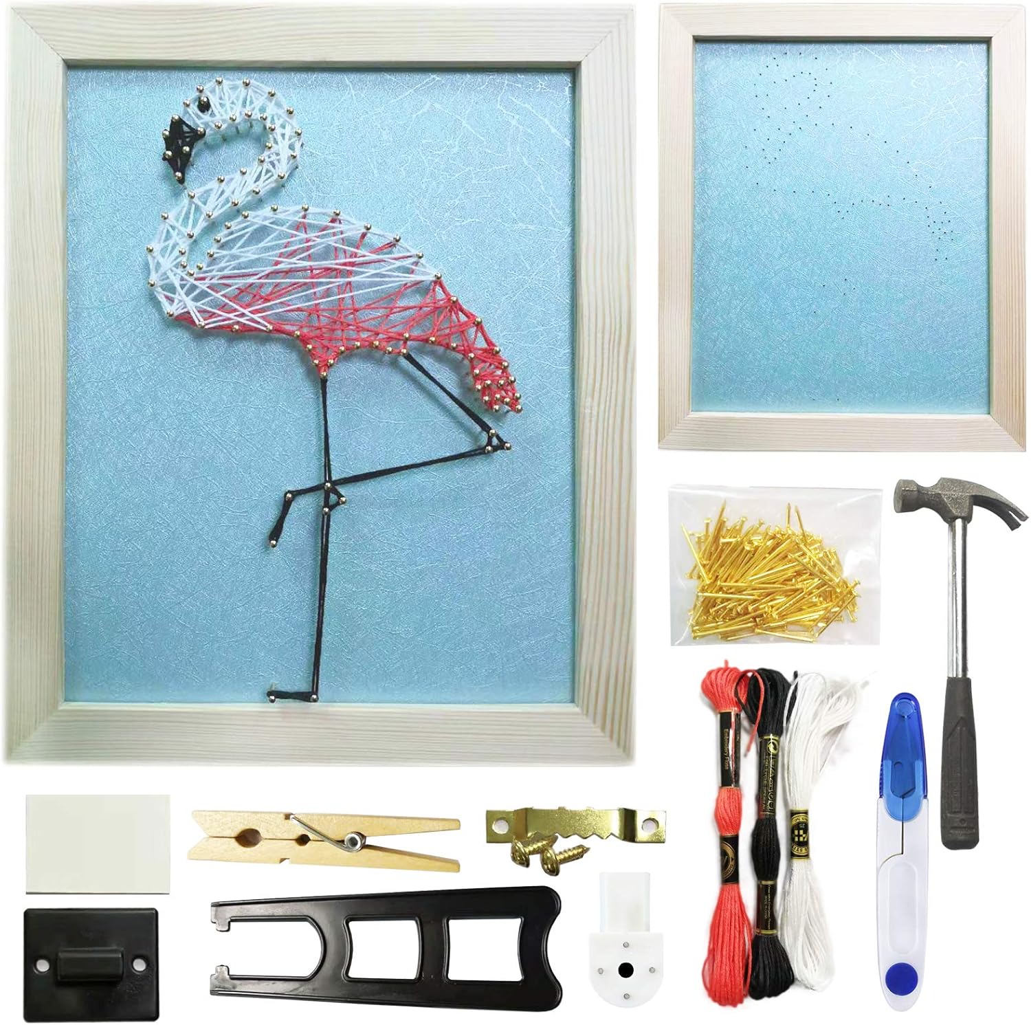 YOUFU DIY String Art craft Kit for Adults,Teens,Beginner,kids.Include All Necessary Accessories and Frame,Adults Crafts Kit,Home Wall Decorations Unique Gift(Four-leaf Clover)