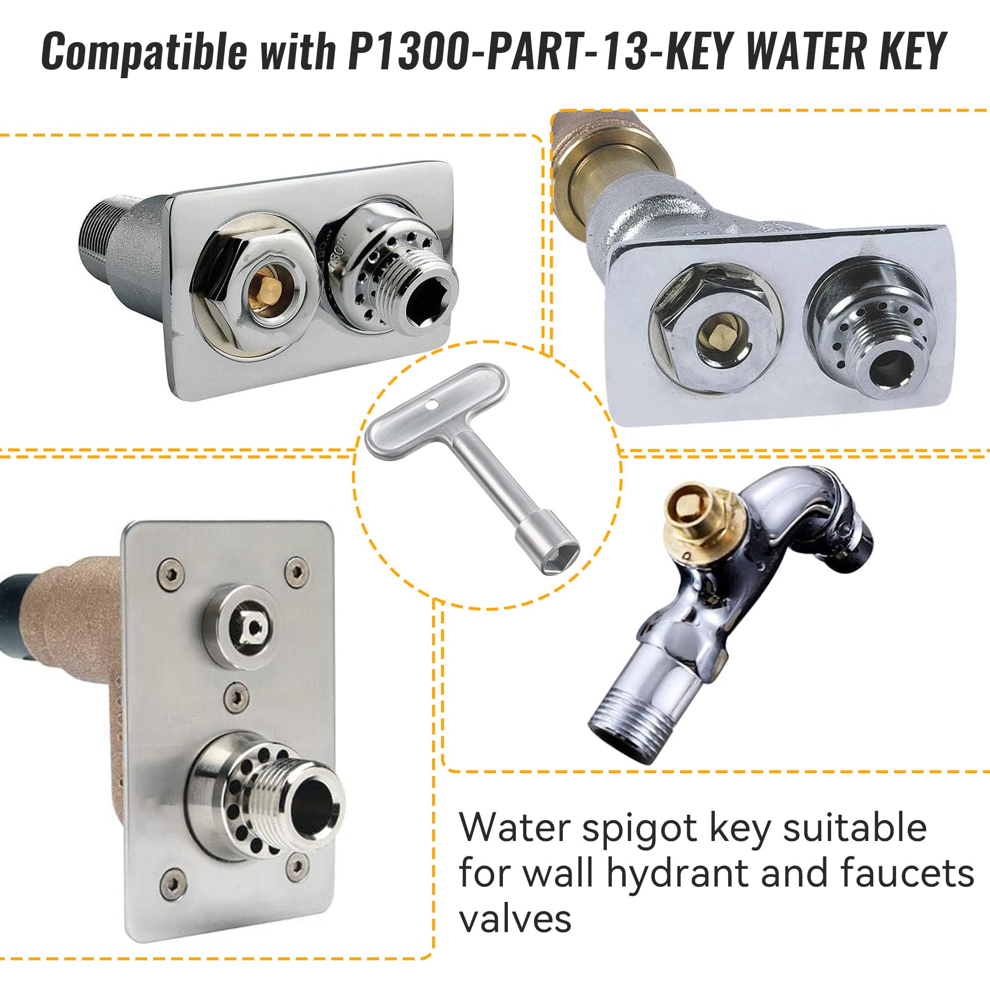 Amazon.co.jp: Dreyoo 消火栓キー Zurn P1300-PART-13-KEY Z1300