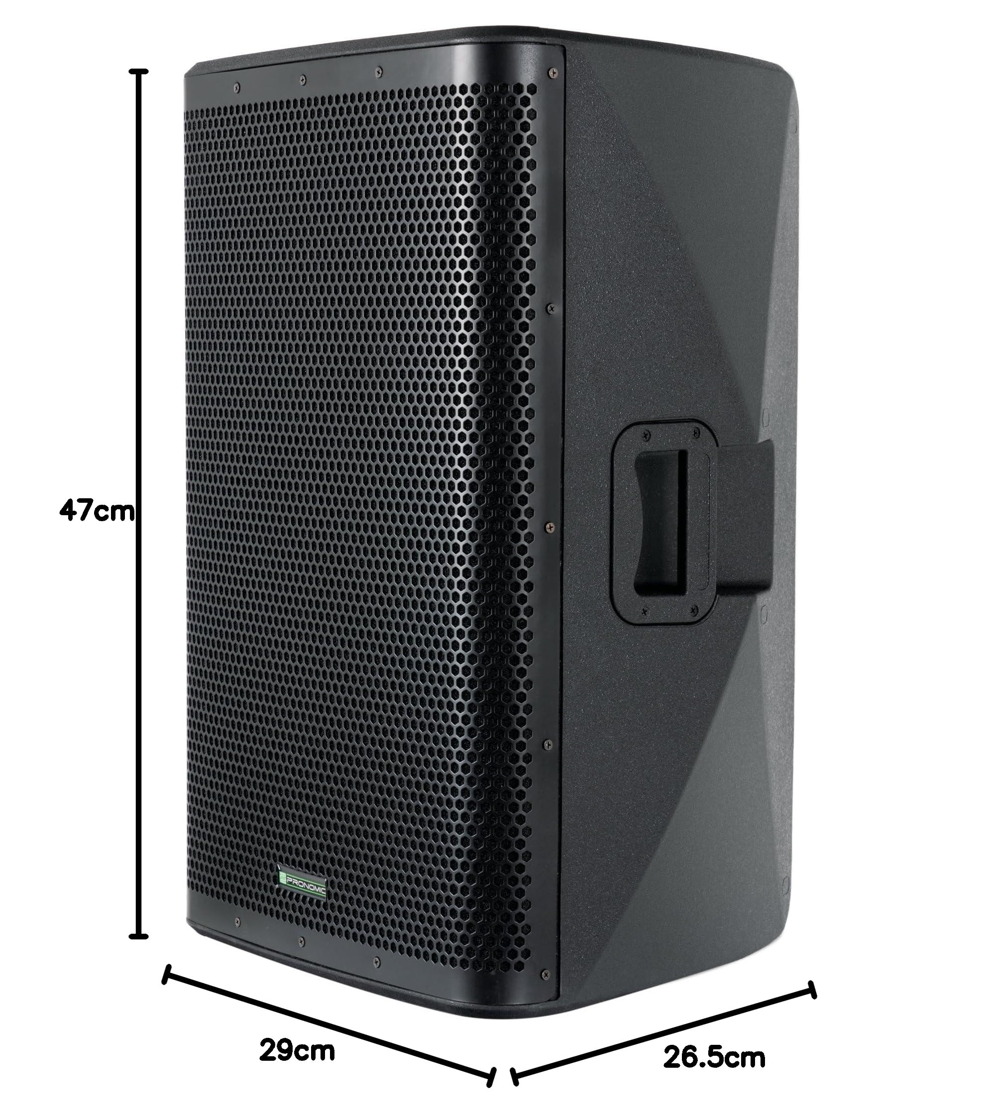 Pronomic C-215 MP 15" Enceinte Passive 2 Voies — 350 W RMS / 1400 W Peak — woofer 15" + Driver Compression 1,35" — impédance 8 Ω — SPL Max 127 DB — Noir