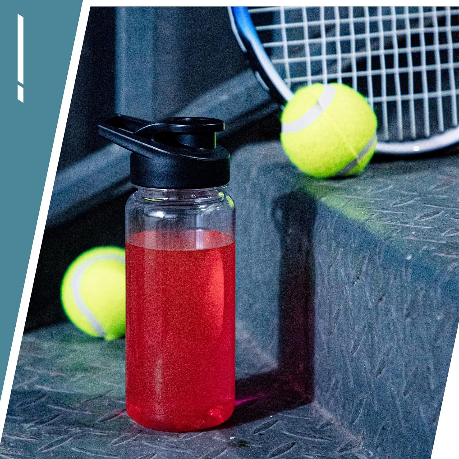 Mimorou 12 Pcs Plastic Water Bottles Bulk 17 oz Reusable Sports Bottles Portable Sports Drink Cups Pack with Handle for Kids Adults School Teams Gym Hike Camping Cycling(Clear) - Image 4