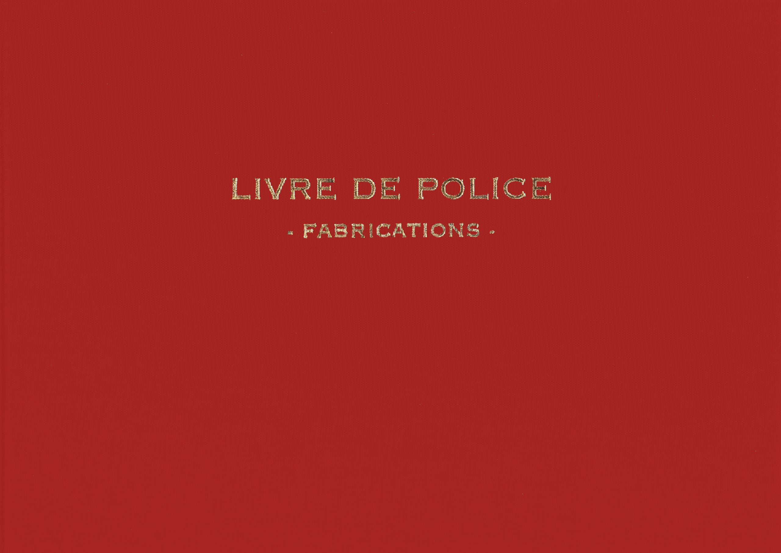 ELVE Registre Livre de police pour Bijoutiers - Fabrications - 21X30 200 P. - rouge