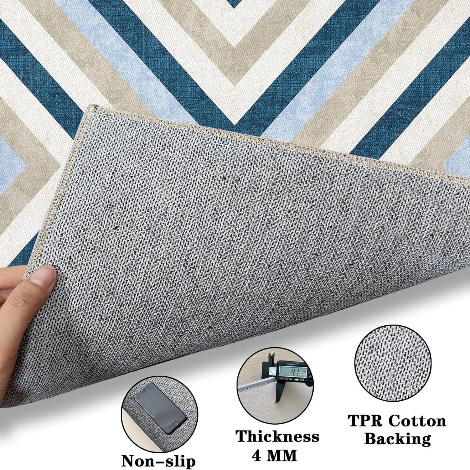 Tapis de Sol Protection Chaise de Bureau Sol Dur, Color-1594a, 120 x 170 cm