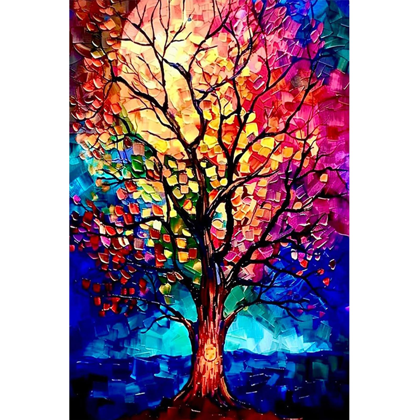 POETRYDRAW Tree of Life 5D Diamond Art Painting Kit 40x60cm Full DIY Round Drill Art for Adults & Beginners Home Decor