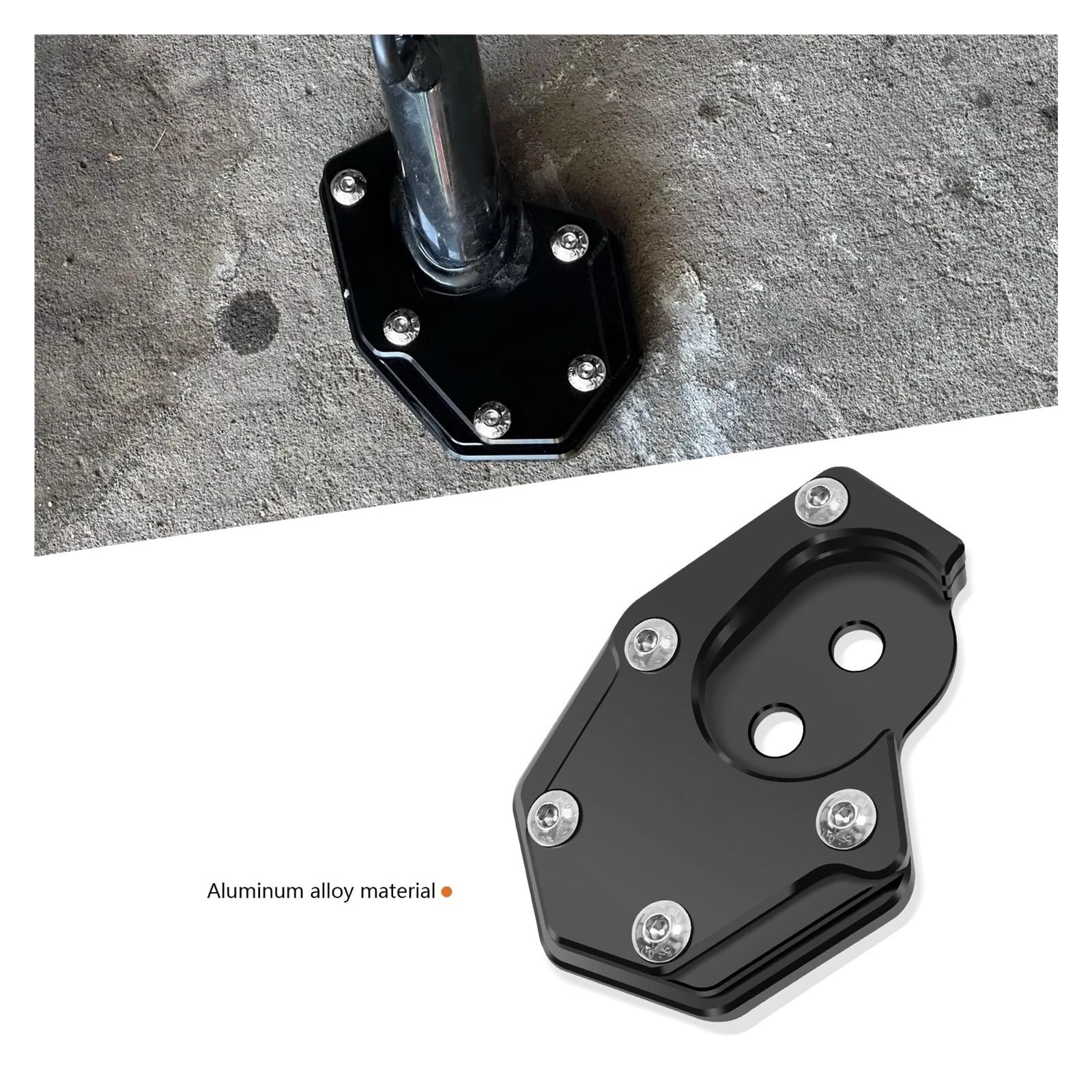 Caballete lateral Ampliador(Negro)