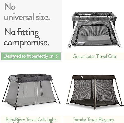 Miniatura 2 de Sábanas bajeras para cuna de viaje compatibles con loto de guayaba baby bjorn Dream on Me Travel Cuna Light Playard  Se adapta perfectamente a