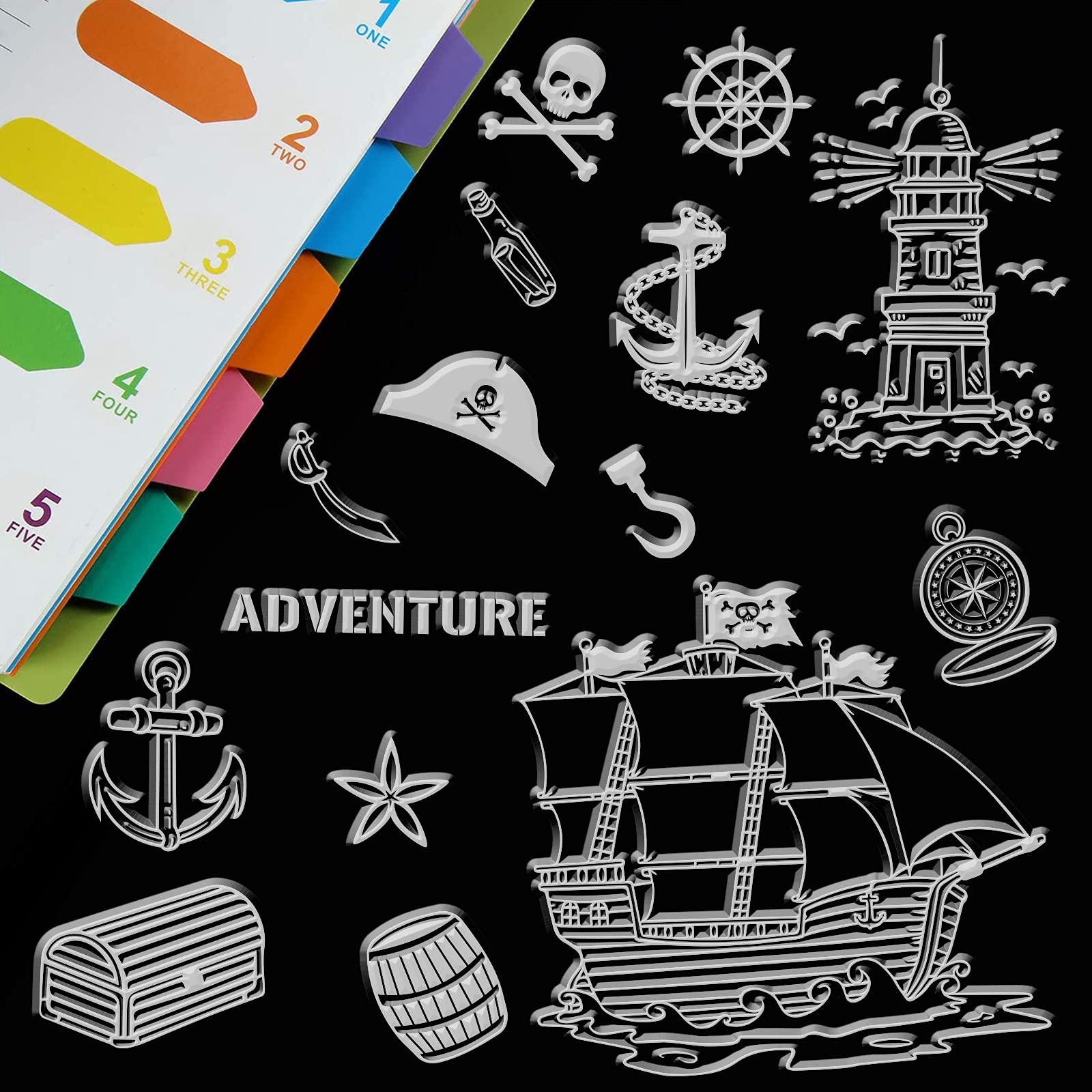 帆船のシリコーンスタンプ