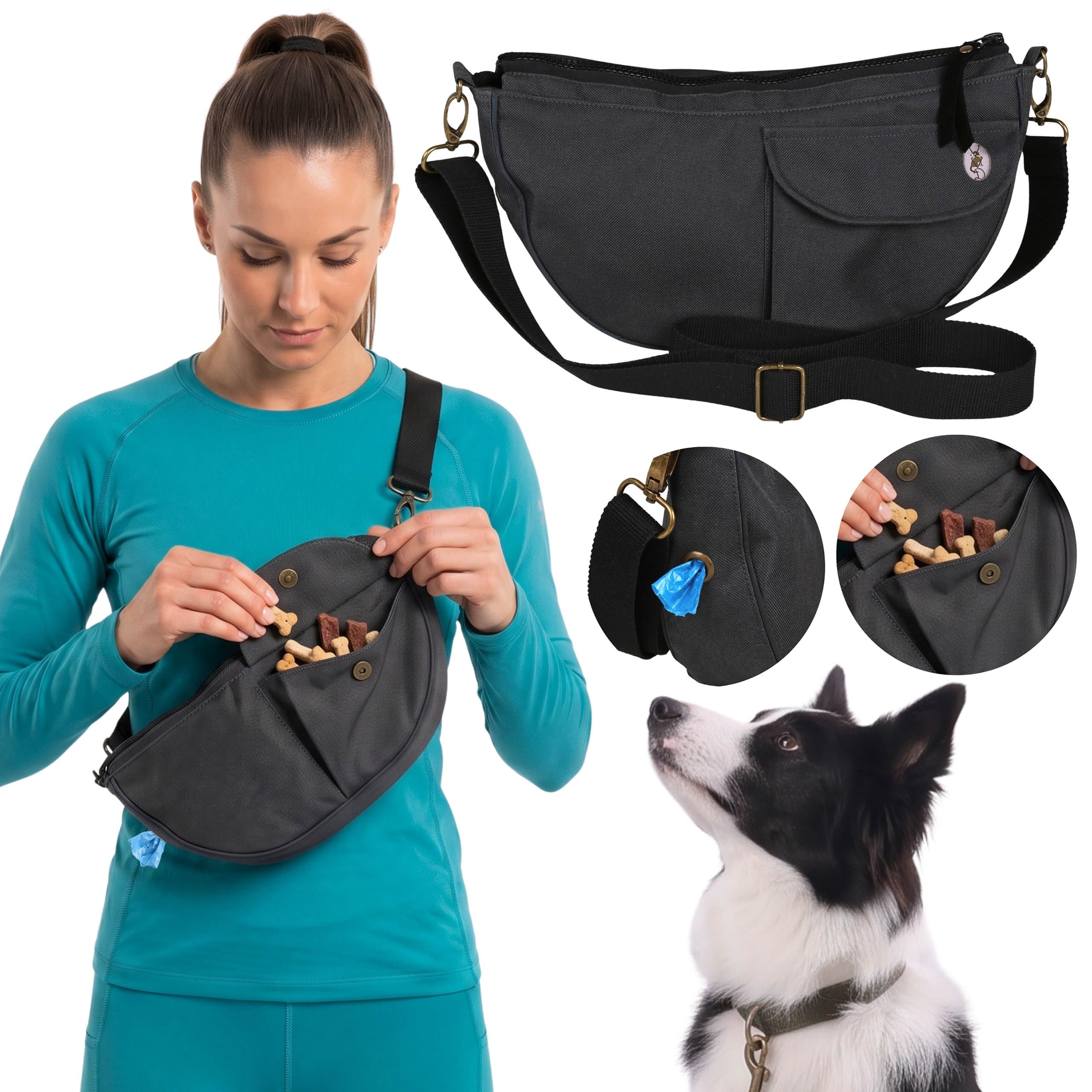 Sac à friandises pour chien, d'entraînement distributeur de sachets