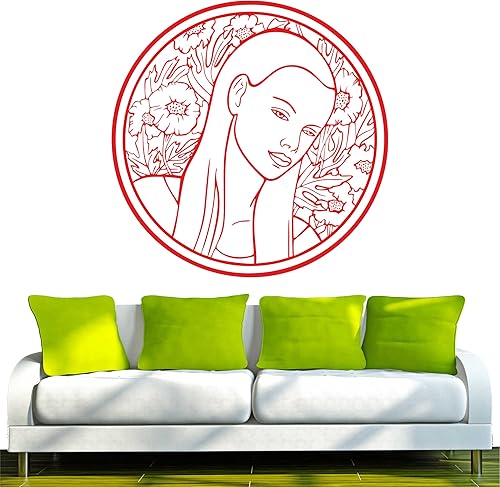 Calcomanía de pared d119en jardín de flores