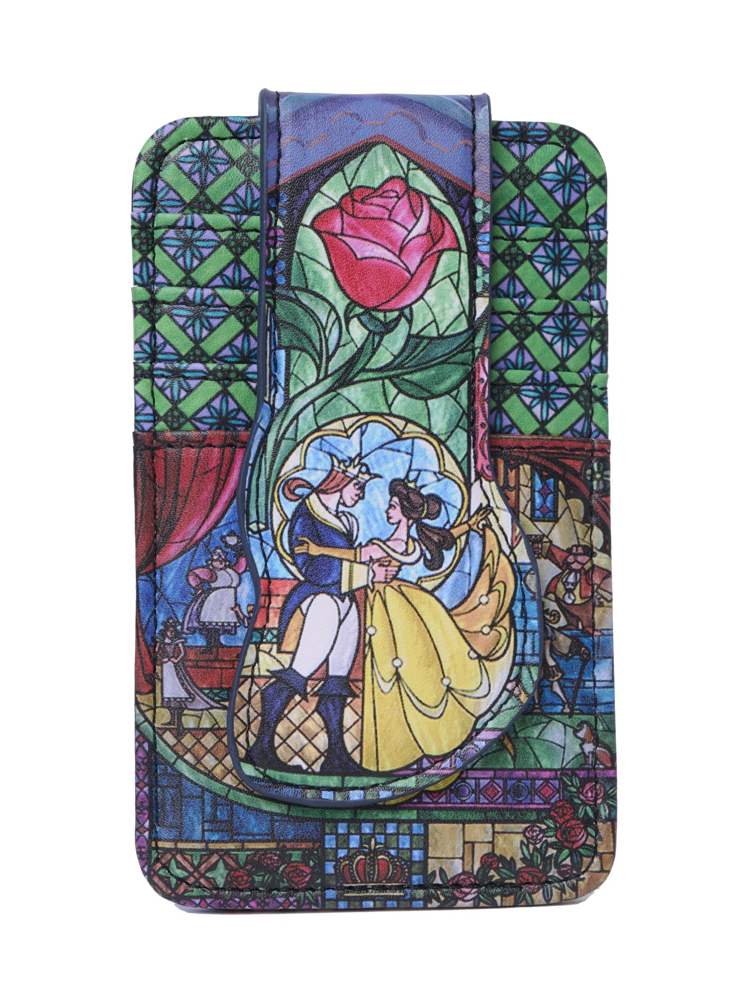 Disney Card Holder Women Slim Wallet Belle Beauty and Beast