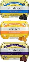 Vista 20 de GRETHER'S Remedio de pastillas de arándanos sin azúcar para aliviar la boca seca, calmante para la garganta y una voz saludable, regalo