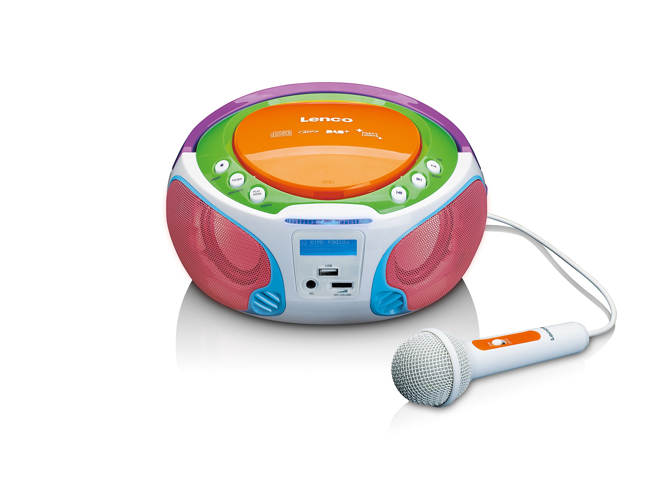 Buy Lenco SCD651 Portable Stereo Kids Boombox with DAB+, FM Radio, CD